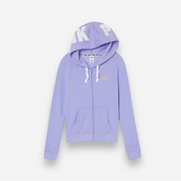 🌸New🌸 Pink Victoria’s Secret Hooded Sweatshirt Top Sz Small NWT - Picture 2 of 13